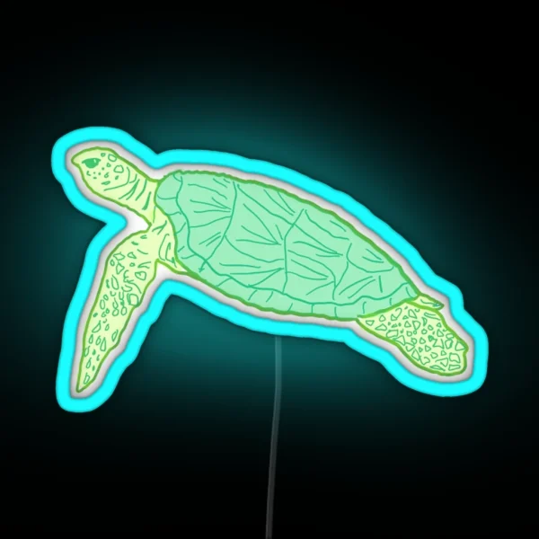 Sea Turtle RGB Neon Sign