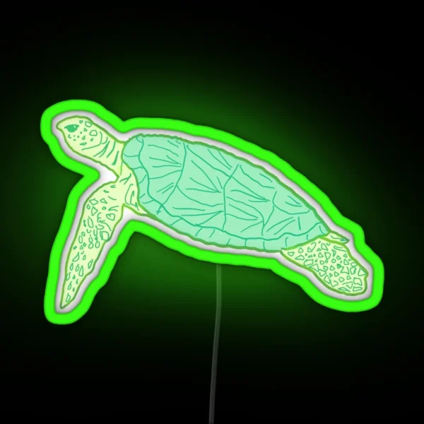 Sea Turtle RGB Neon Sign