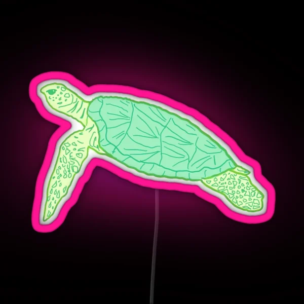 Sea Turtle RGB Neon Sign