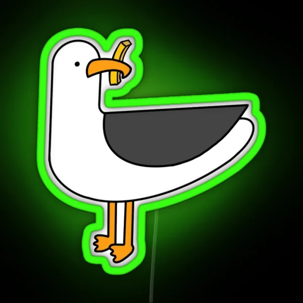 Seagull Fry Thief RGB Neon Sign
