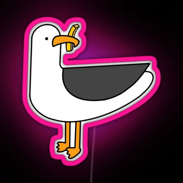 Seagull Fry Thief RGB Neon Sign