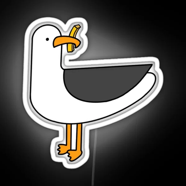 Seagull Fry Thief RGB Neon Sign