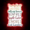 Add colorful ambiance with our vibrant seasonal things neons
