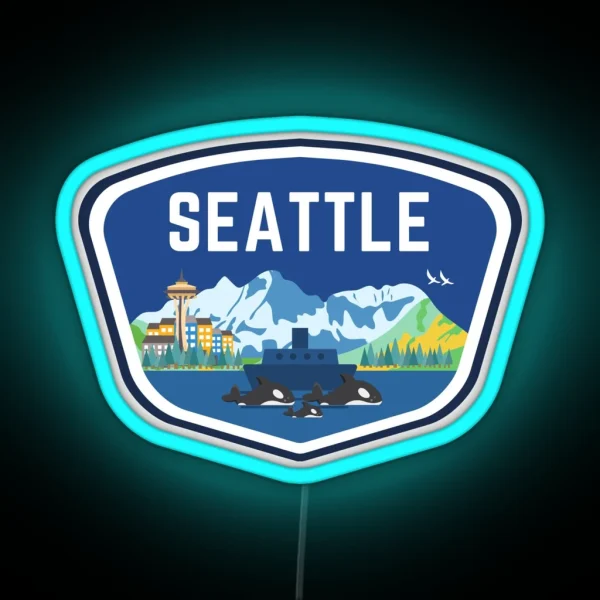 SEATTLE RGB Neon Sign