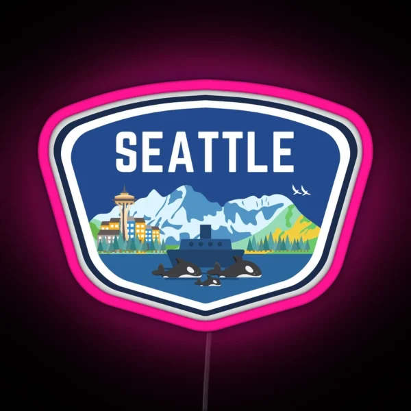 SEATTLE RGB Neon Sign
