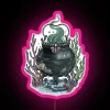 Vibrant LED Canvas Art Decor with Magical Seawitch Cauldron Design