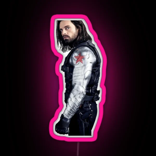 Sebastian Stan RGB Neon Sign