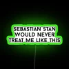 Sebastian Stan Inspired Neon Light Sign with Color Changing RGB Effect