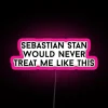 Vibrant Neon Sign Featuring Iconic Character Quote from Captain America Series