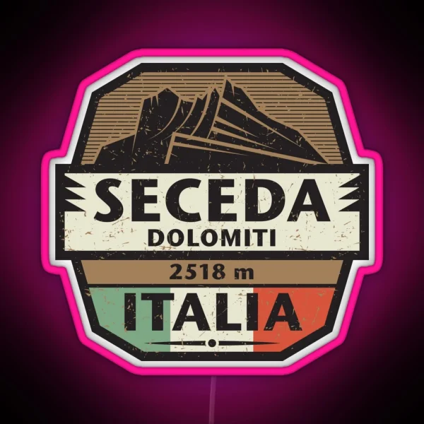Seceda Dolomiti RGB Neon Sign