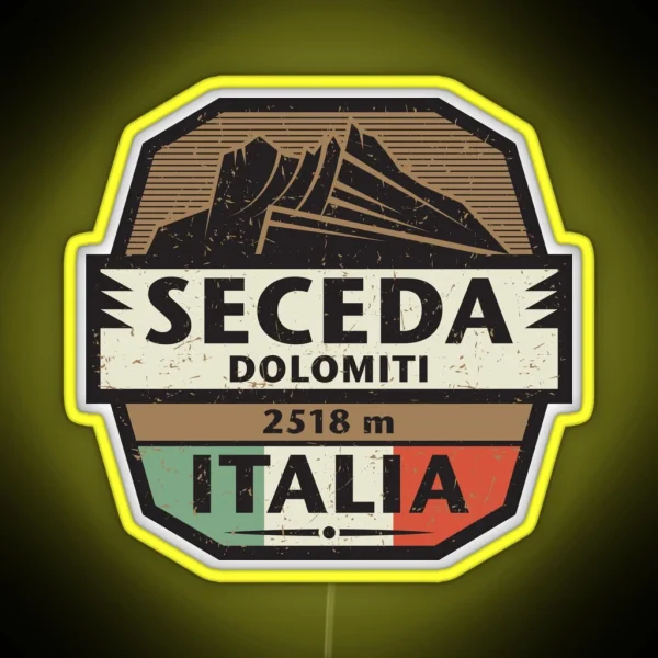 Seceda Dolomiti RGB Neon Sign