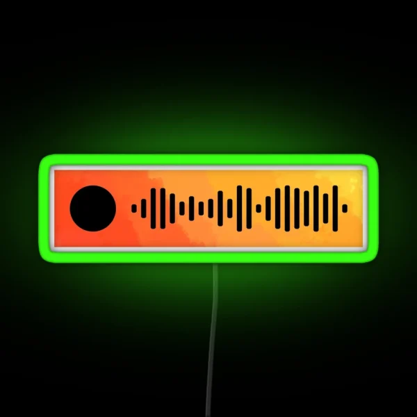 See You Again Tyler The Creator Spotify Scan Code RGB Neon Sign