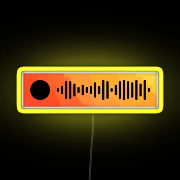 See You Again Tyler The Creator Spotify Scan Code RGB Neon Sign