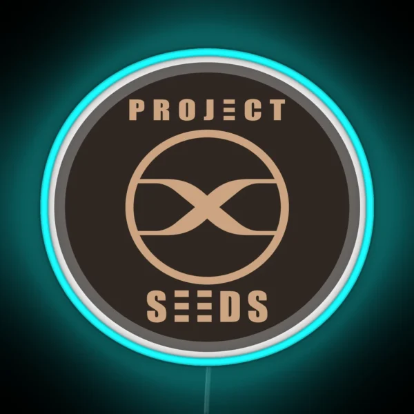 Seeds Logo Round RGB Neon Sign