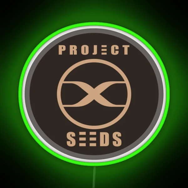 Seeds Logo Round RGB Neon Sign