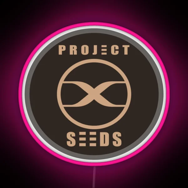 Seeds Logo Round RGB Neon Sign