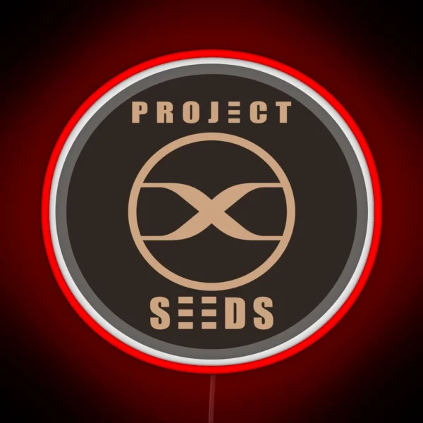 Seeds Logo Round RGB Neon Sign