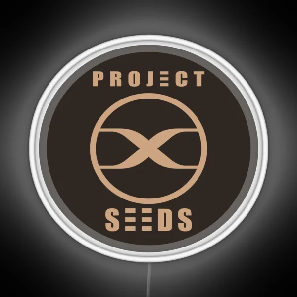 Seeds Logo Round RGB Neon Sign