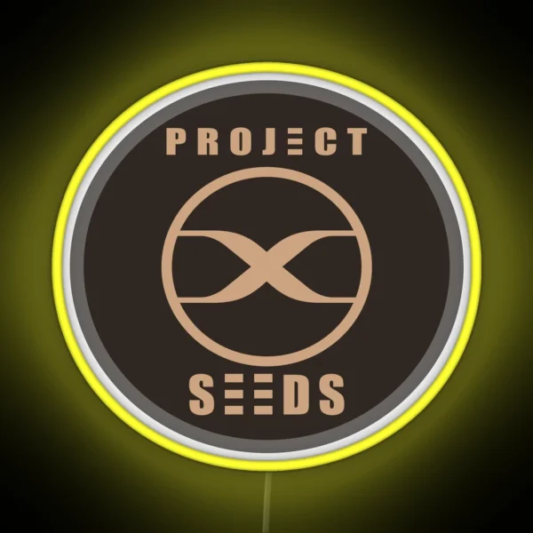 Seeds Logo Round RGB Neon Sign
