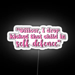 Self Defence Technoblade MCYT Quote RGB Neon Sign