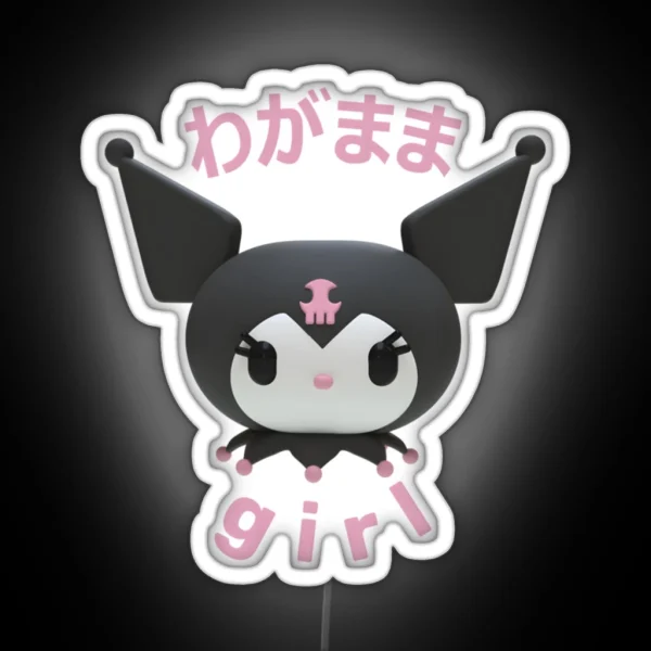 Selfish Girl Kuromi RGB Neon Sign