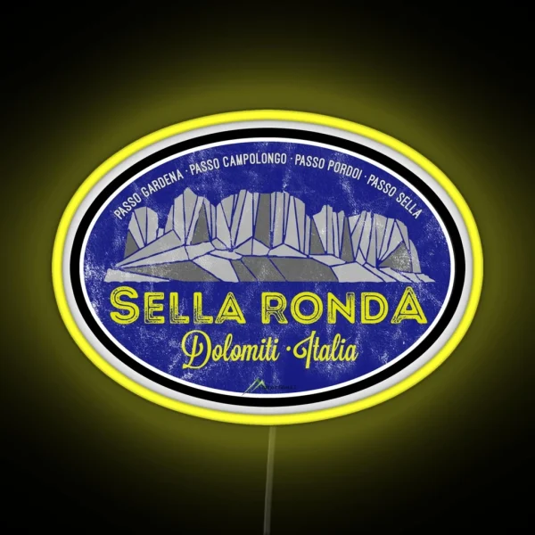 Sella Ronda Dolomites Italy Led Led 02 RGB Neon Sign