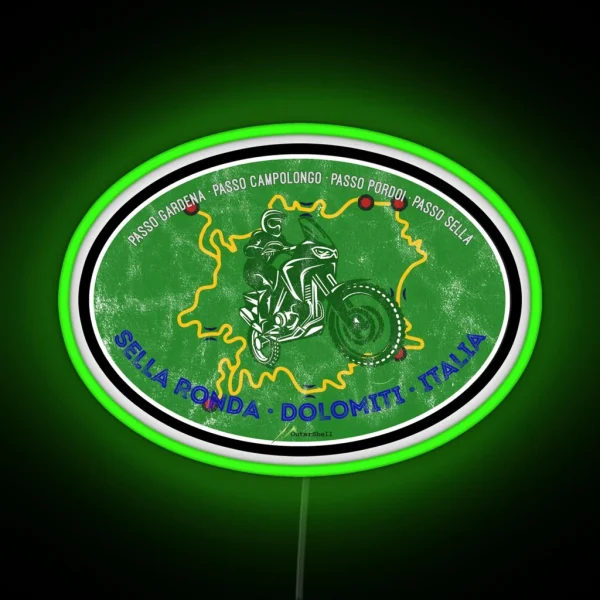 Sella Ronda Dolomites Italy Led Led RGB Neon Sign