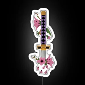 Senbonzakura Cherry Blossom Sword RGB Neon Sign