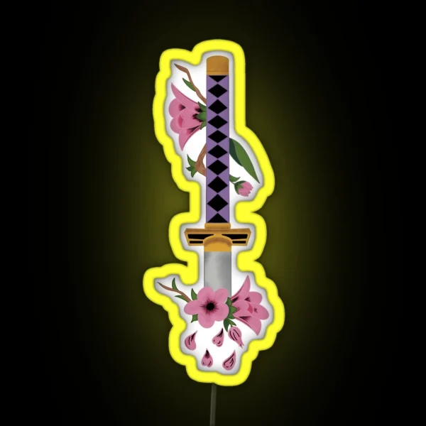 Senbonzakura Cherry Blossom Sword RGB Neon Sign