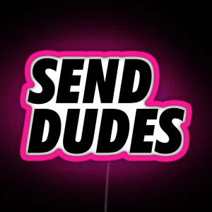 Send Dudes RGB Neon Sign