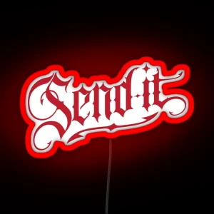 Send It Gothic Tattoo RGB Neon Sign