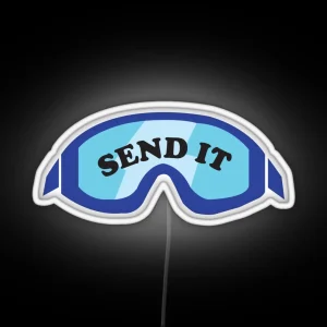 Send It Ski Goggles RGB Neon Sign