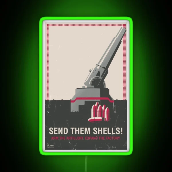 Send Them Shells RGB Neon Sign