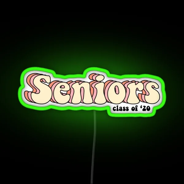 Seniors 2020 RGB Neon Sign