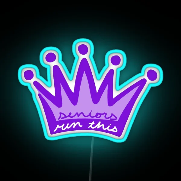 Seniors Crown RGB Neon Sign