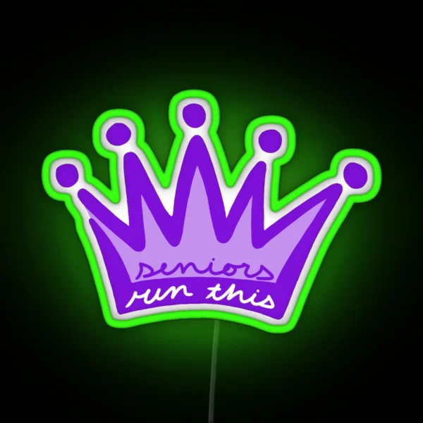 Seniors Crown RGB Neon Sign