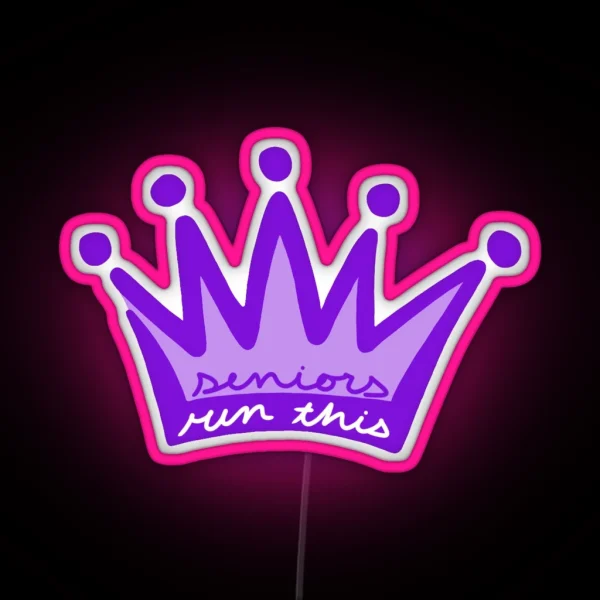 Seniors Crown RGB Neon Sign