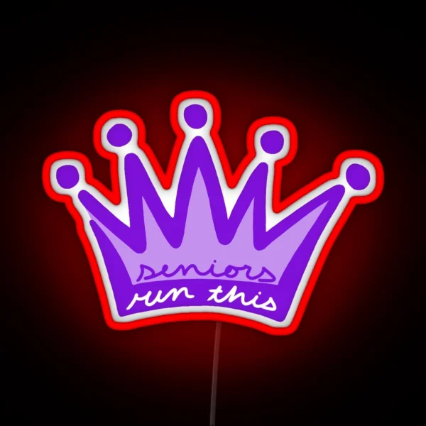 Seniors Crown RGB Neon Sign