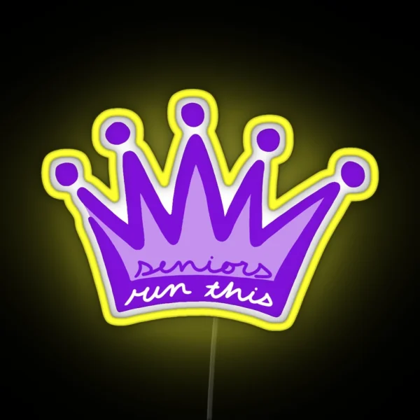 Seniors Crown RGB Neon Sign