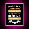 Unique colorful motivational serenity prayer funny AA meeting decor lighting