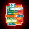 Guiding Light of Inner Peace in Vibrant Neon Glow Sign