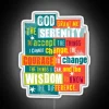 Soft glow Serenity Prayer original graphic design neon wall decor