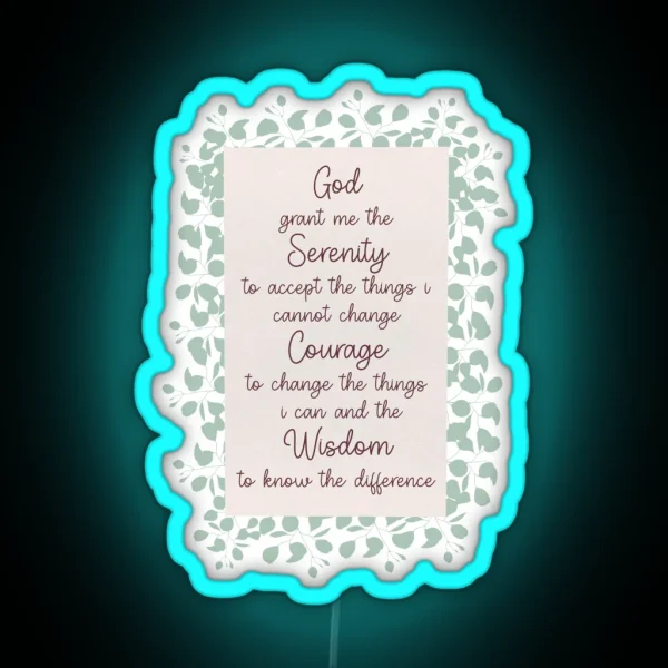 Serenity Prayer RGB Neon Sign