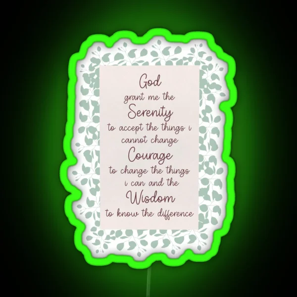 Serenity Prayer RGB Neon Sign