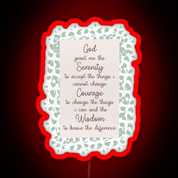 Serenity Prayer RGB Neon Sign