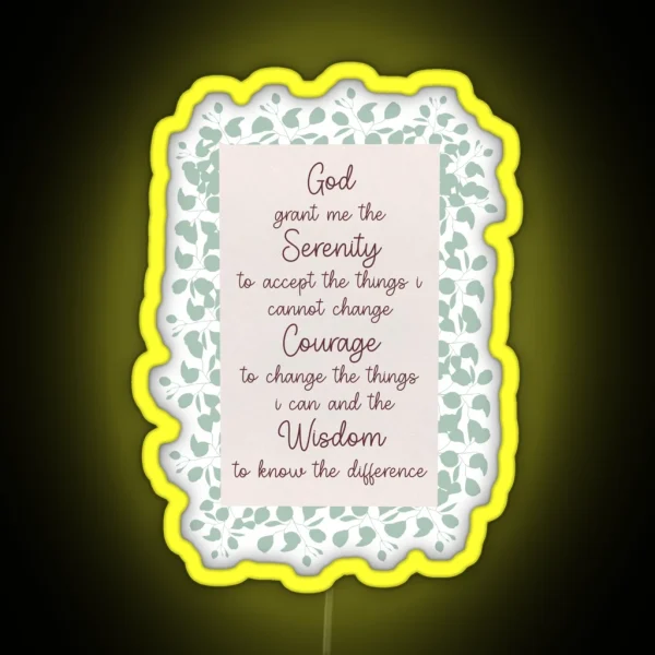 Serenity Prayer RGB Neon Sign