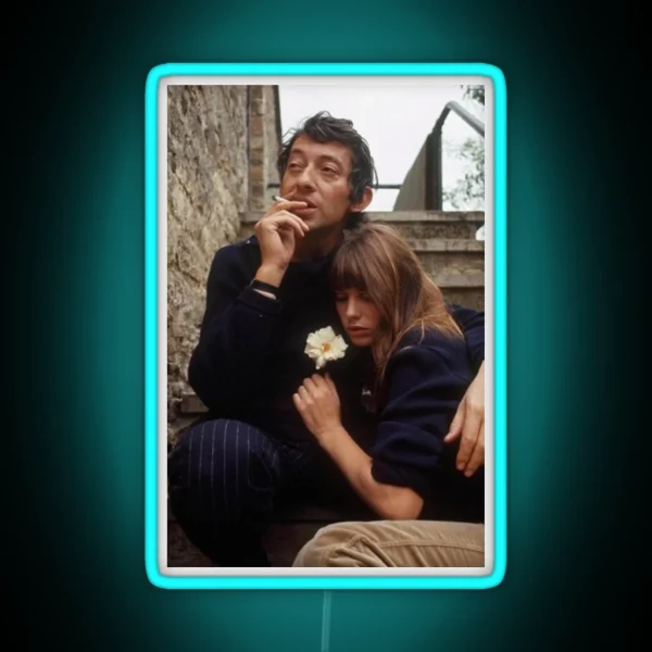 Serge Gainsbourg And Jane Birkin RGB Neon Sign