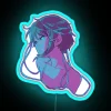 Neon Serenity: Vibrant Lain's Experience Illuminated by Colorful RGB LED Signage