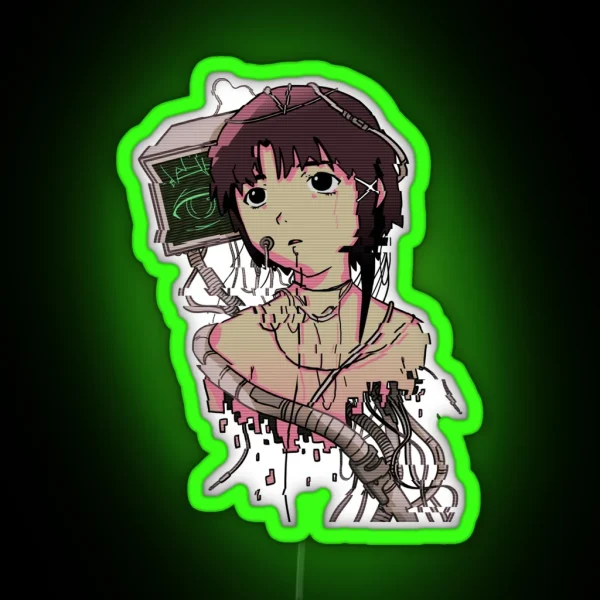 Serial Experiment Lain RGB Neon Sign