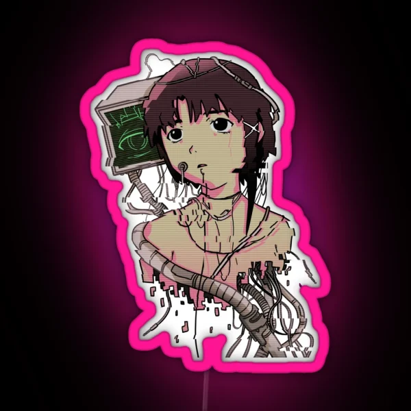 Serial Experiment Lain RGB Neon Sign